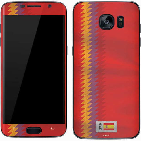 Spain Soccer Flag Galaxy S7 Skin